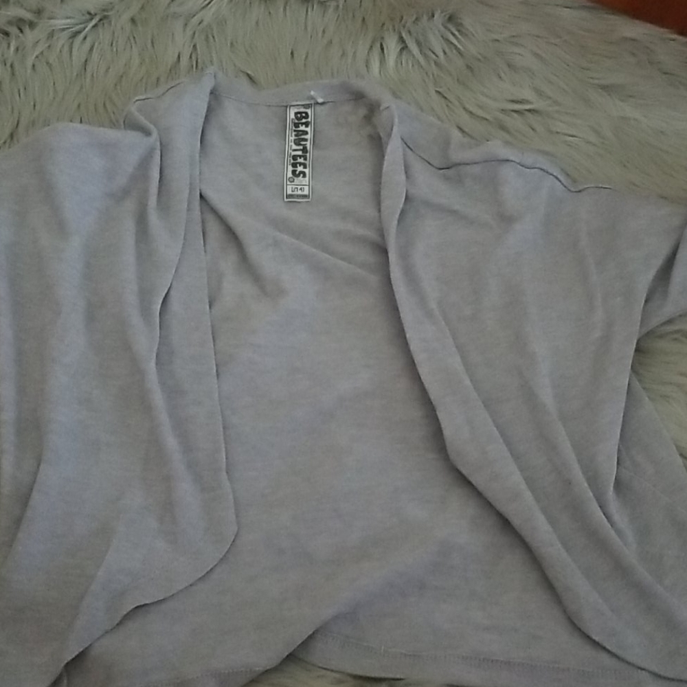 Gray cardigan